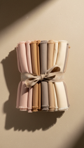 Luxury branded wrapping with fabric bundle