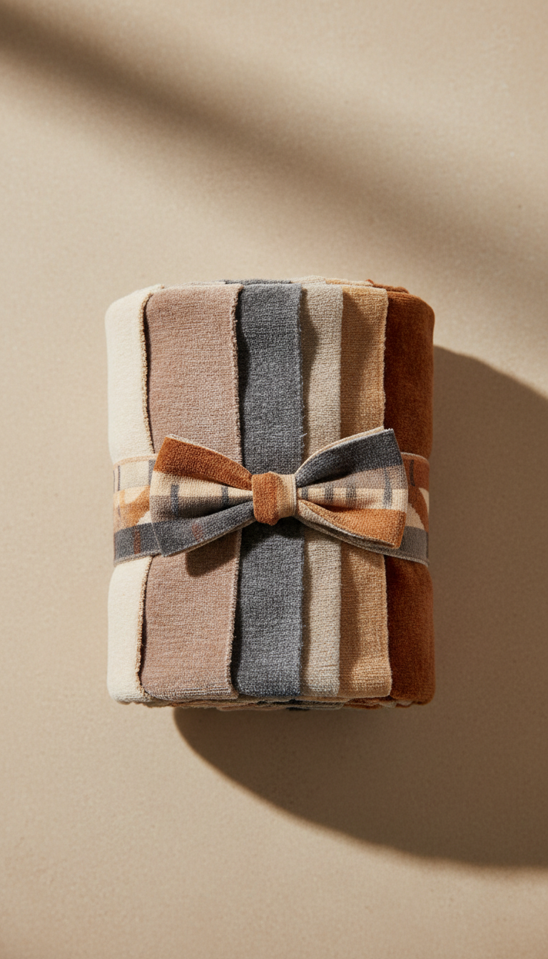 Handwoven velvet fabric roll