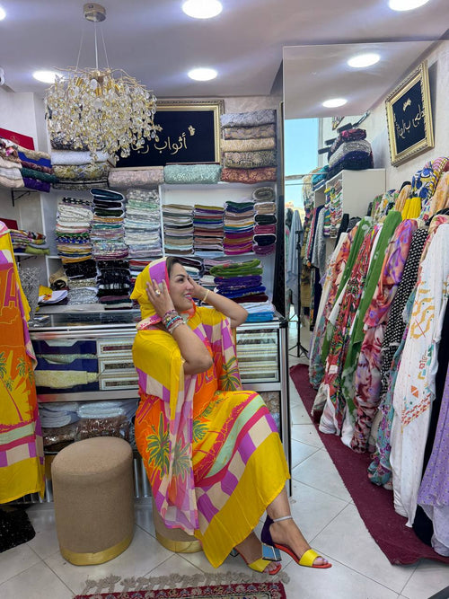 Djellaba Beach  – Tissu Fluide Coton & Viscose