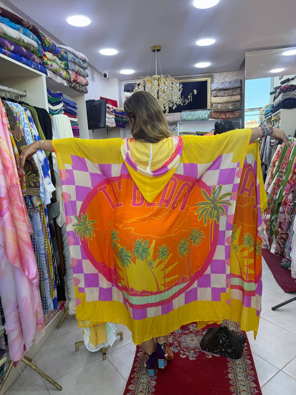 Djellaba Beach  – Tissu Fluide Coton & Viscose