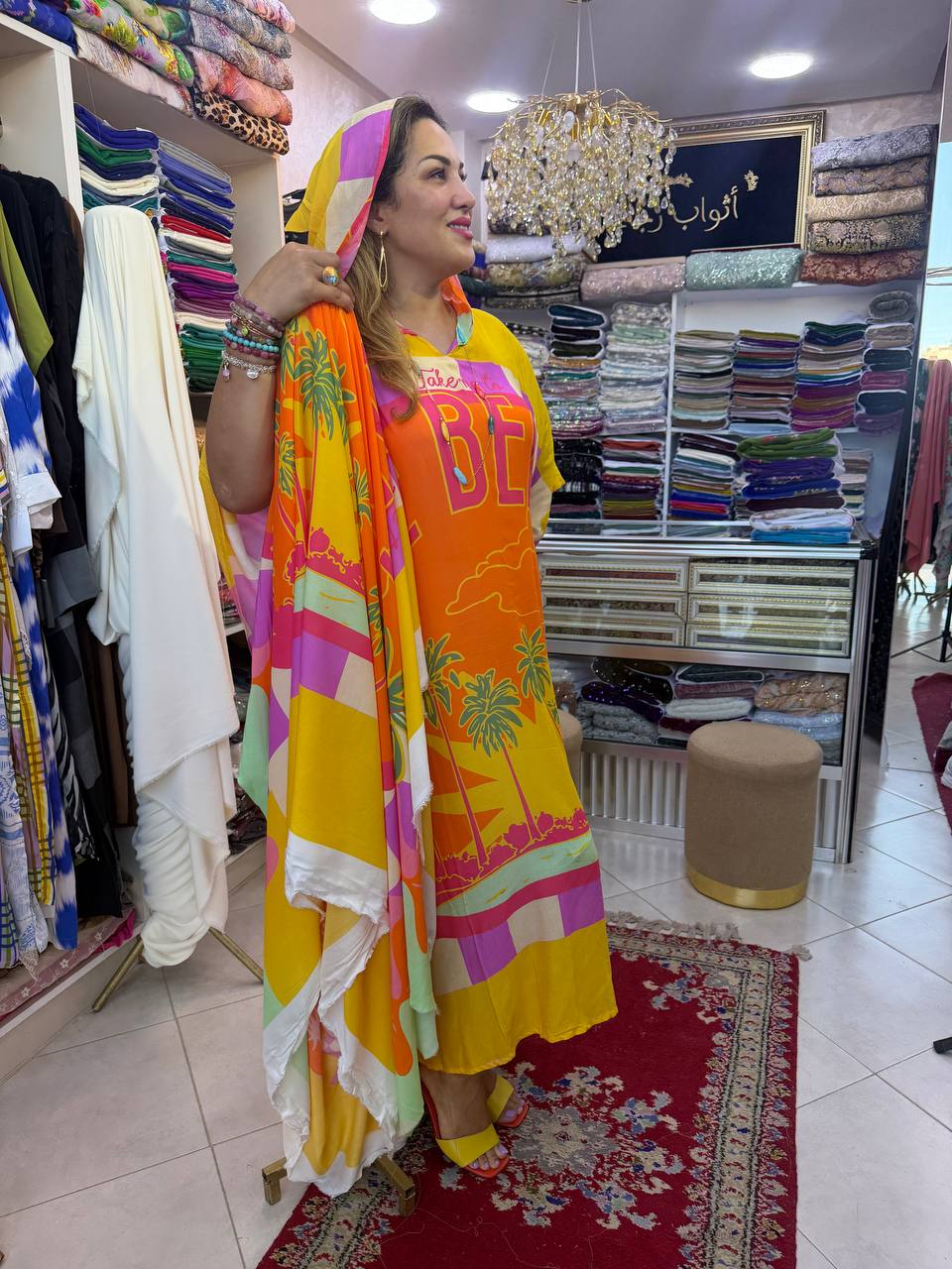 Djellaba Beach  – Tissu Fluide Coton & Viscose